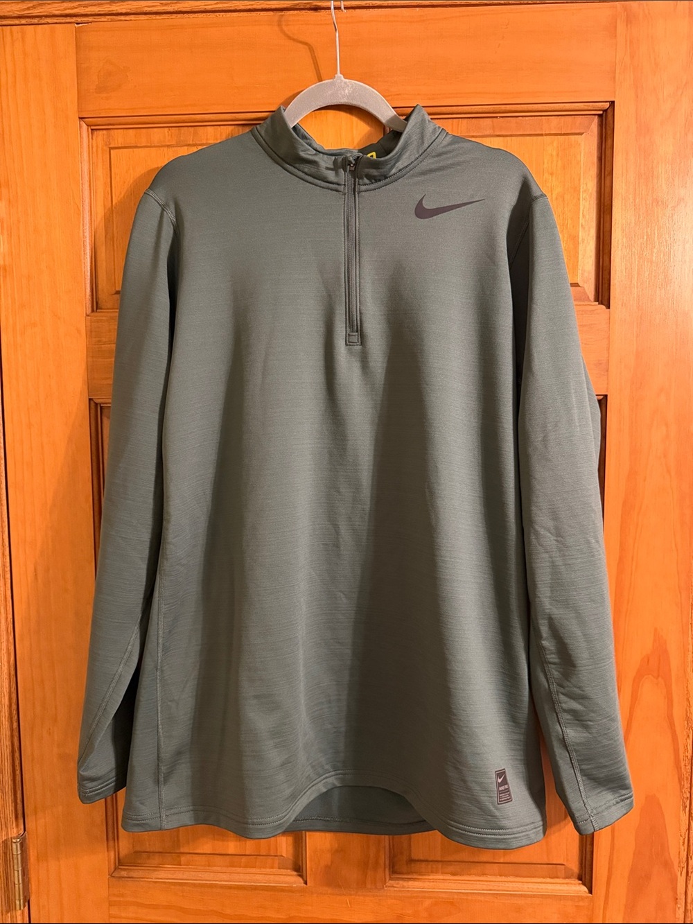 Nike Men’s Olive Green Half-Zip Performance Jacket